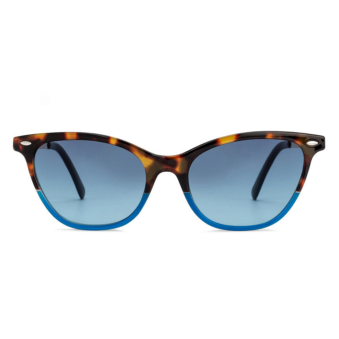 Fallon Colby Blue Full Rim Cat Eye left side