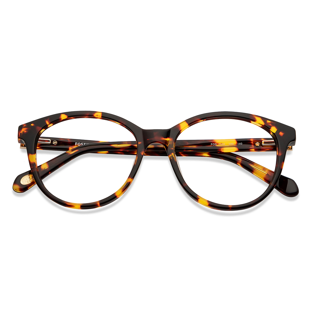 Fossil Tortoise Full Rim Round left side