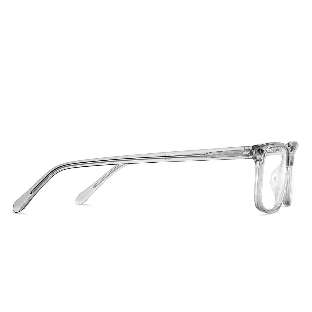 Fossil Crystal Transparent Full Rim Rectangle left side