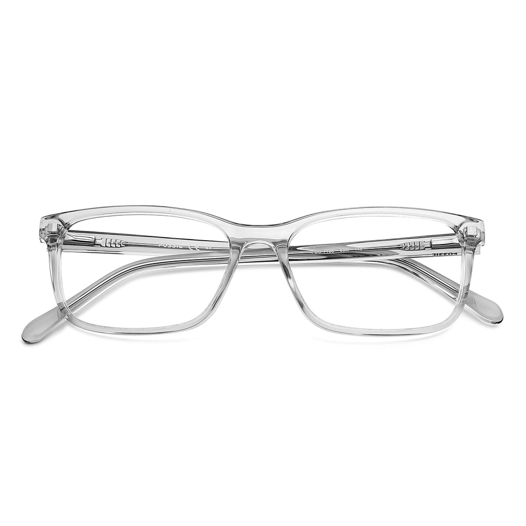 Fossil Crystal Transparent Full Rim Rectangle left side