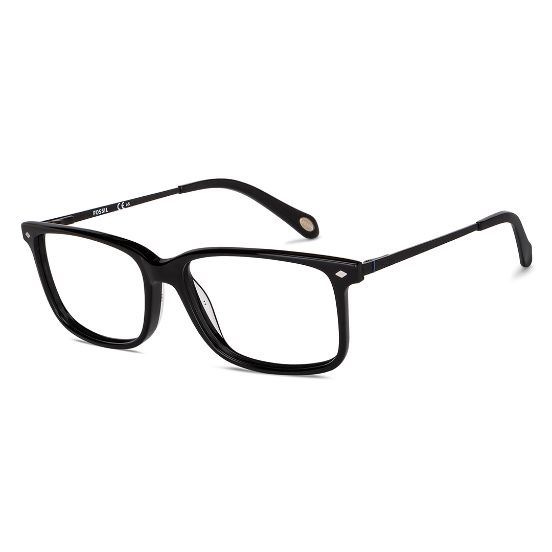 Fossil Black Full Rim Rectangle right side