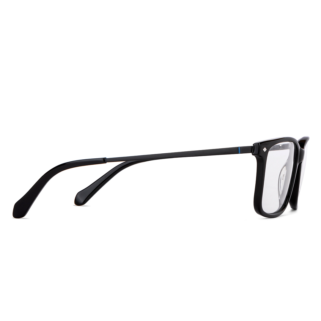Fossil Black Full Rim Rectangle left side