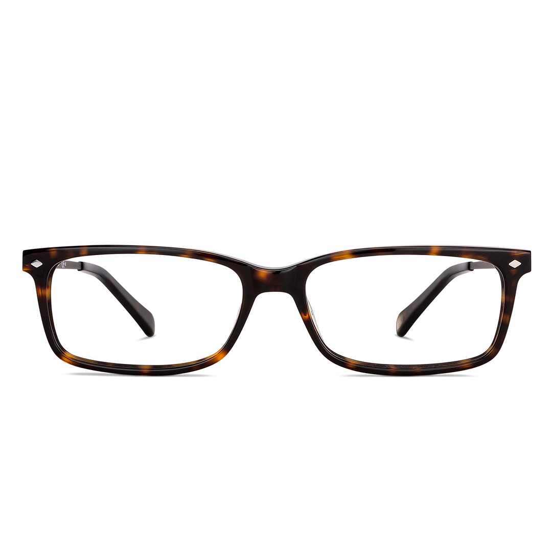 Fossil Tortoise Full Rim Rectangle left side