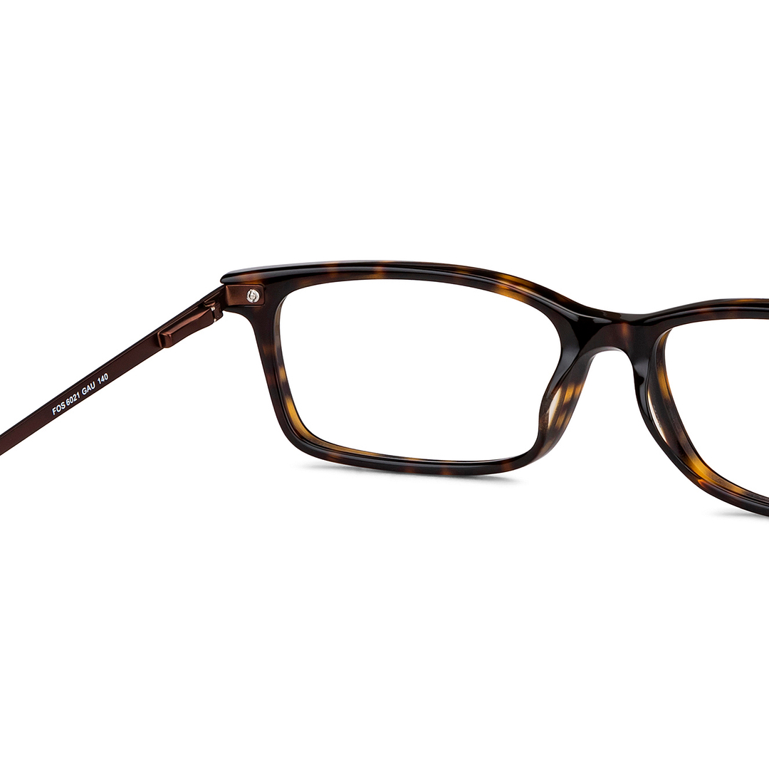 Fossil Tortoise Full Rim Rectangle right side