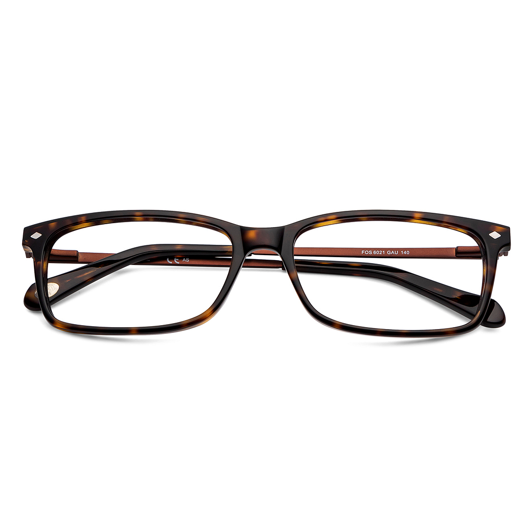 Fossil Tortoise Full Rim Rectangle left side