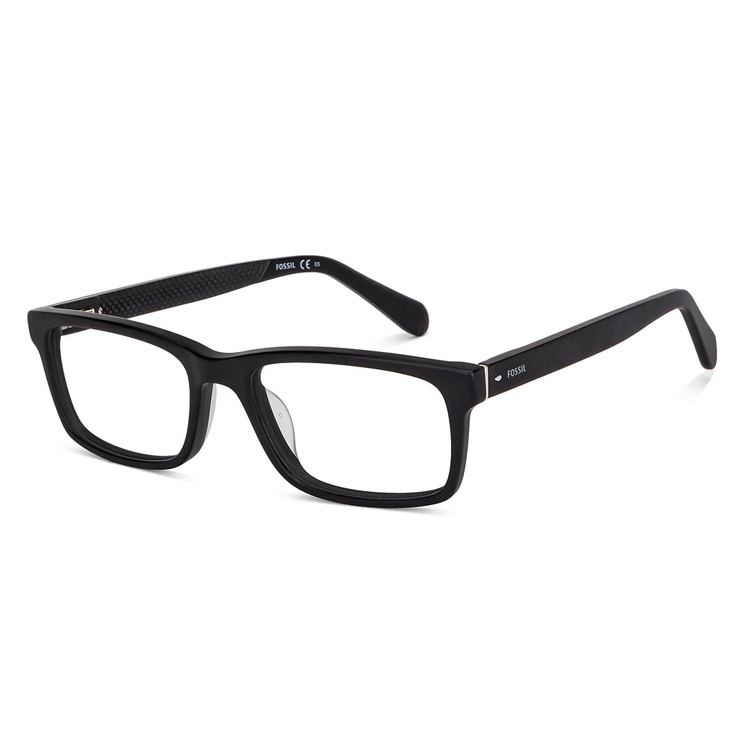 Fossil Black Full Rim Rectangle right side