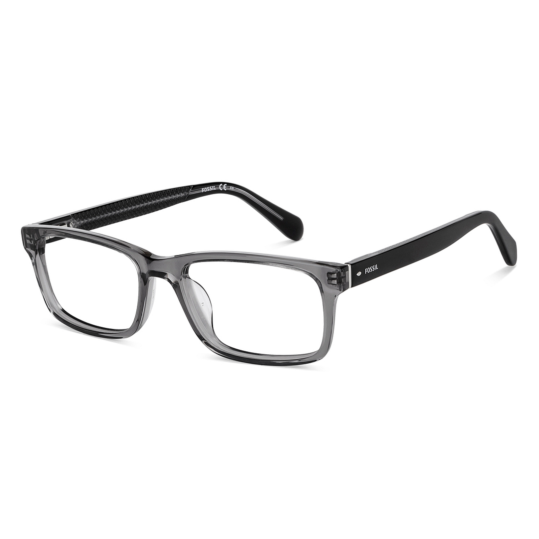 Fossil Gray Transparent Full Rim Rectangle right side