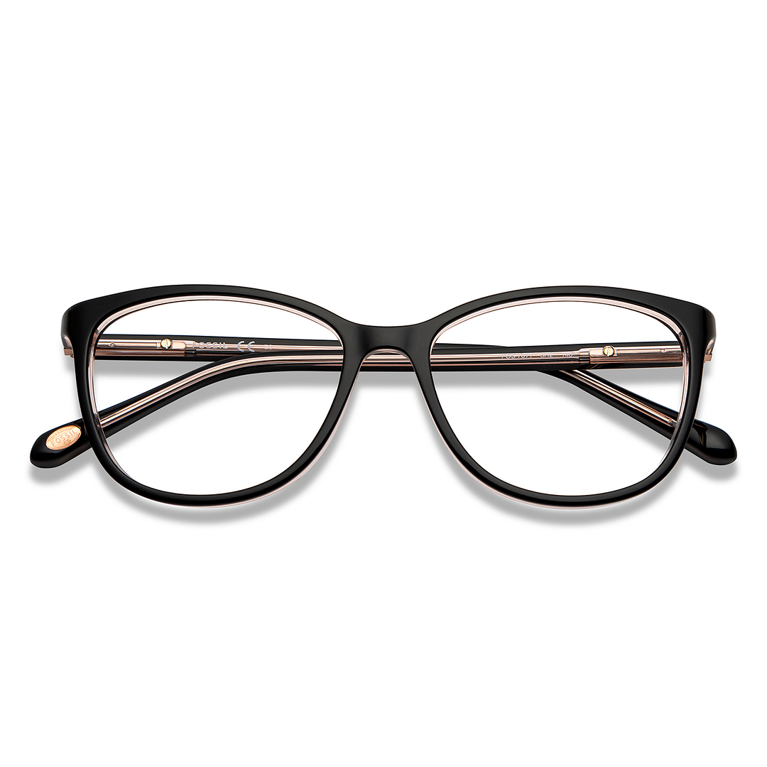 Fossil Pink Full Rim Cat Eye left side