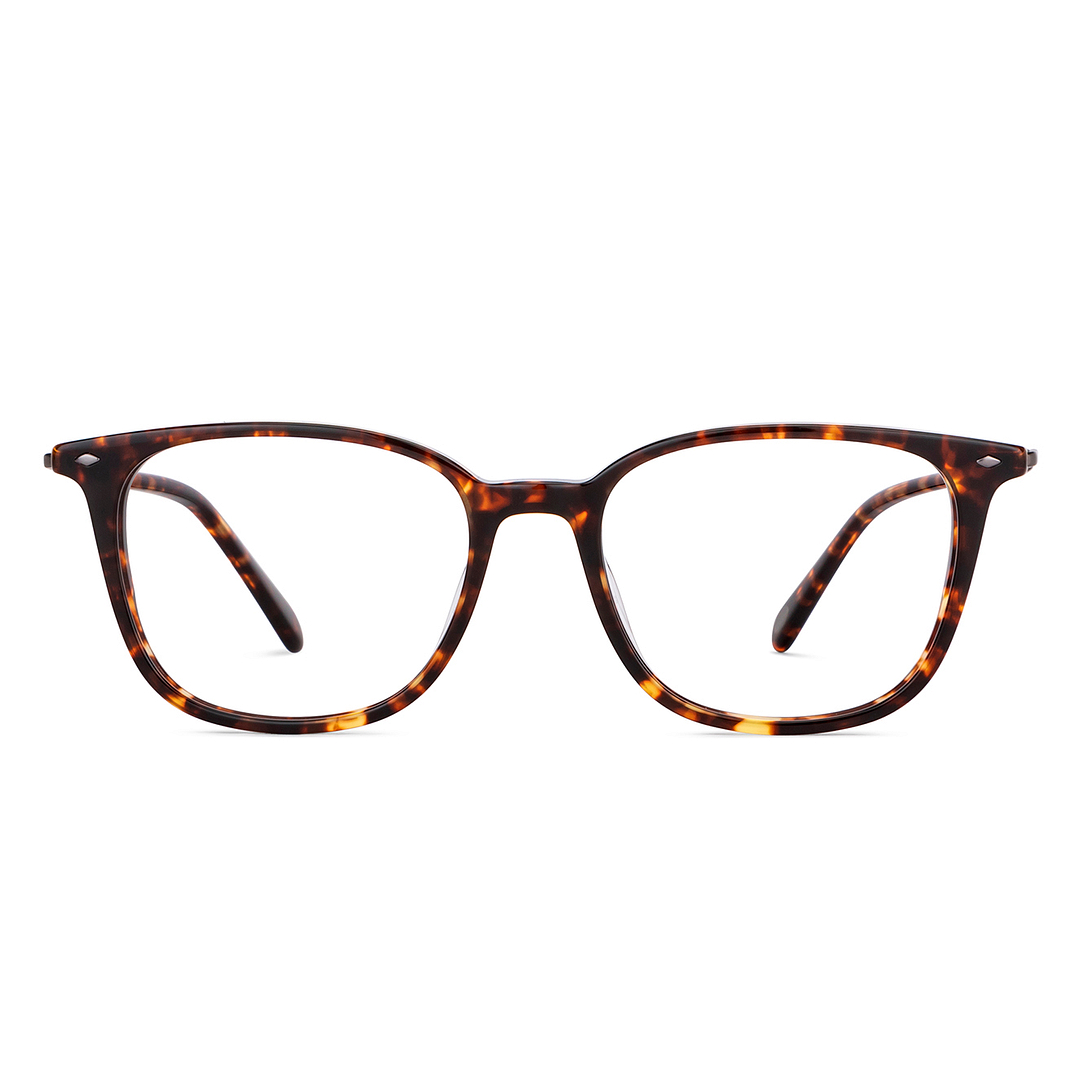 Fossil Tortoise Full Rim Square left side
