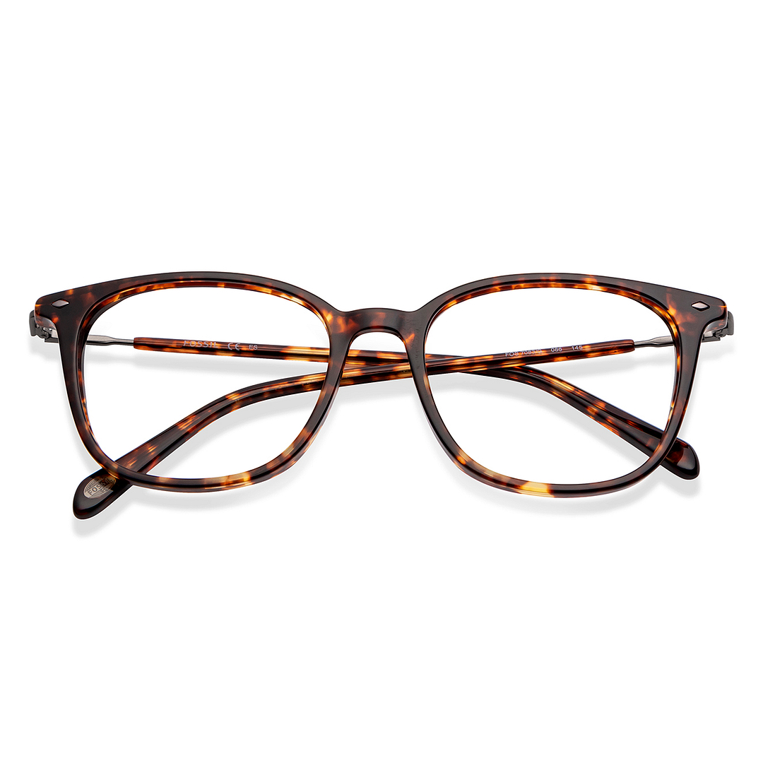 Fossil Tortoise Full Rim Square left side