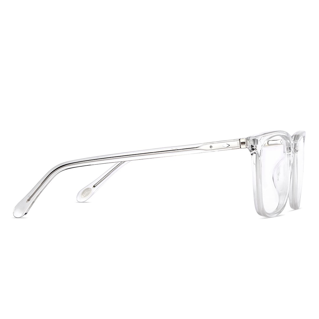Fossil Crystal Transparent Full Rim Square left side