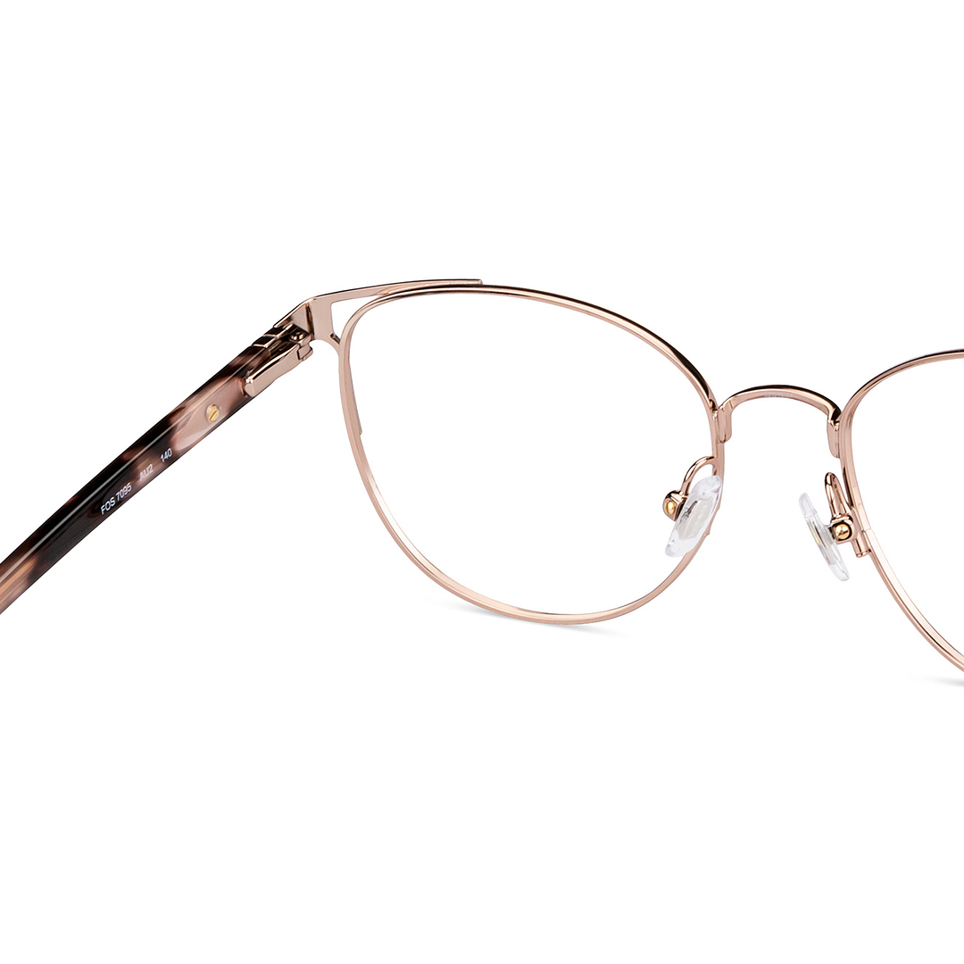 Fossil Gold Full Rim Cat Eye right side