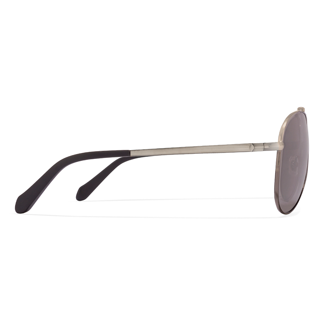 Fossil Mid Gunmetal Full Rim Aviator right side