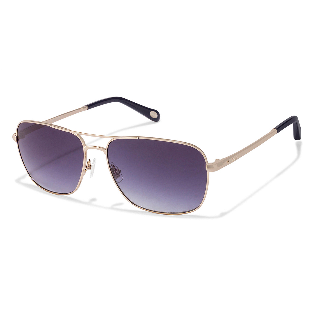Fossil Gold Full Rim Square right side