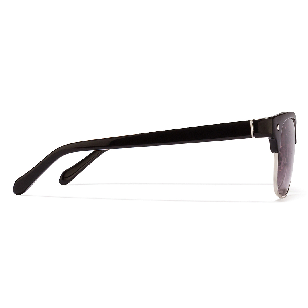 Fossil Silver Full Rim Clubmaster right side