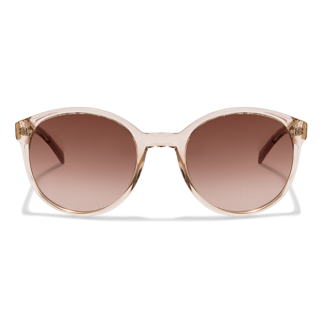 Fossil Brown Transparent Full Rim Round left side