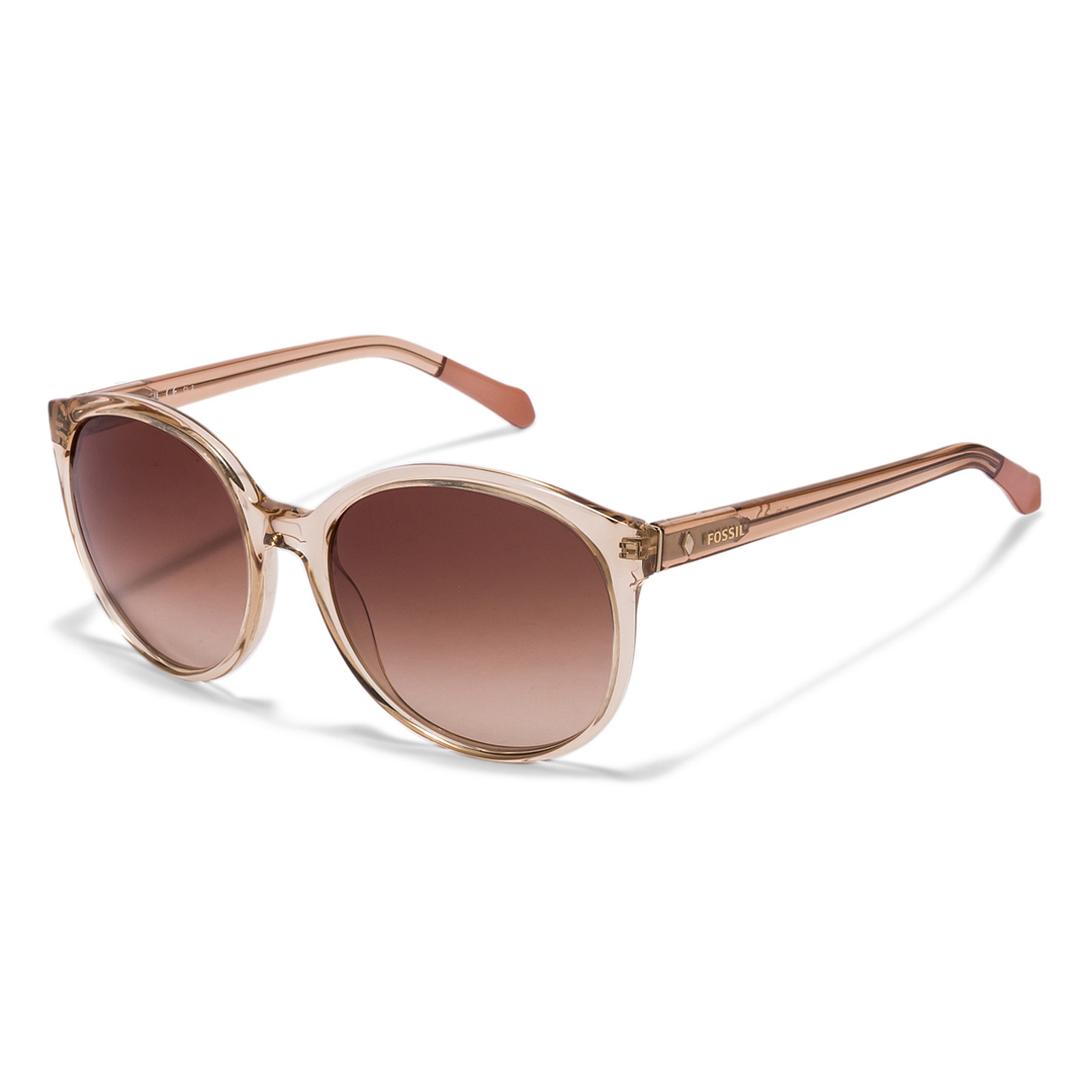 Fossil Brown Transparent Full Rim Round right side