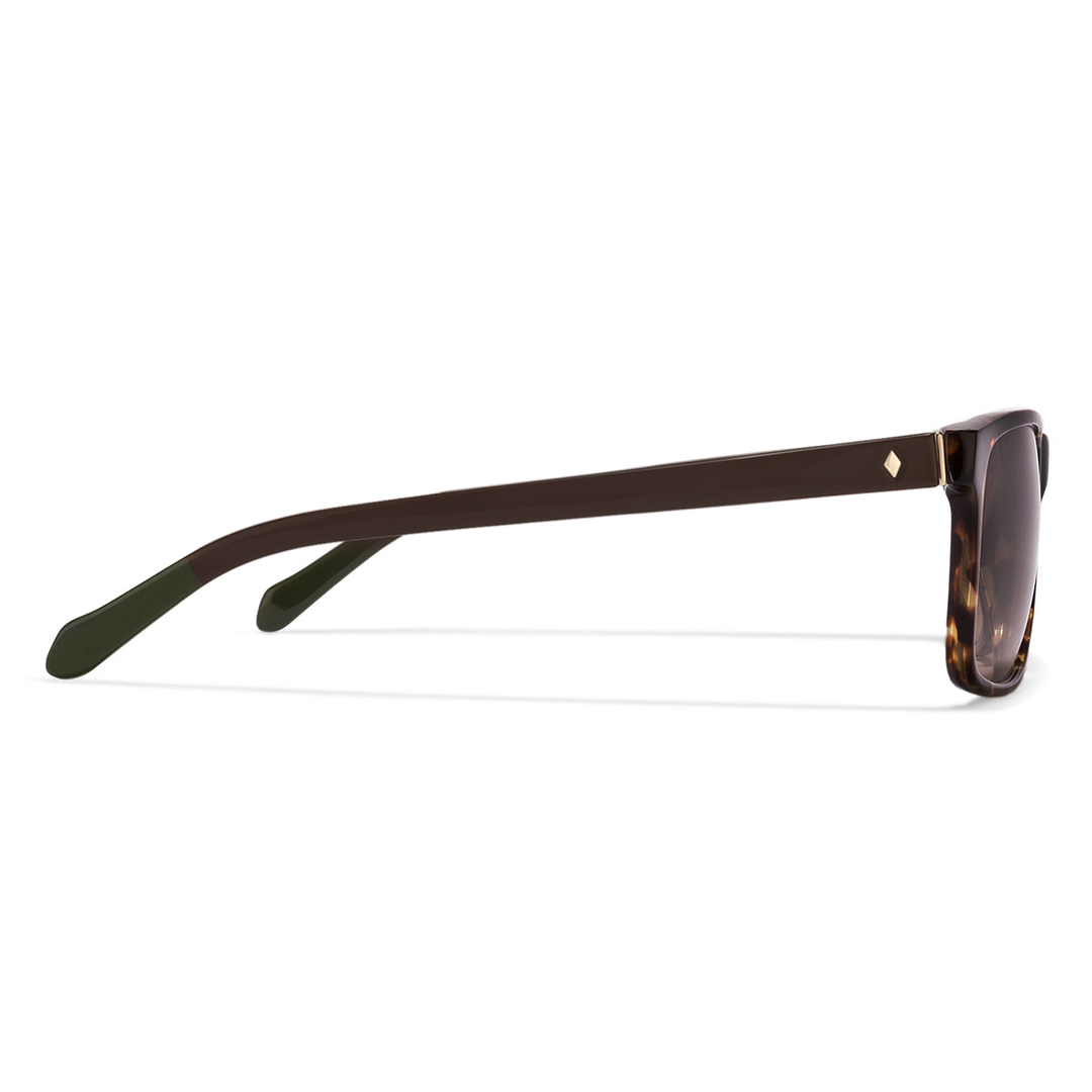 Fossil Tortoise Full Rim Rectangle right side