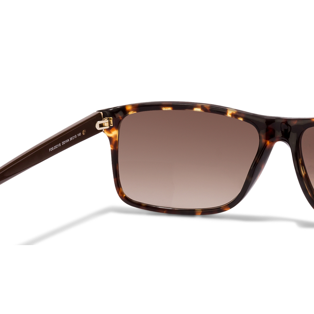 Fossil Tortoise Full Rim Rectangle left side