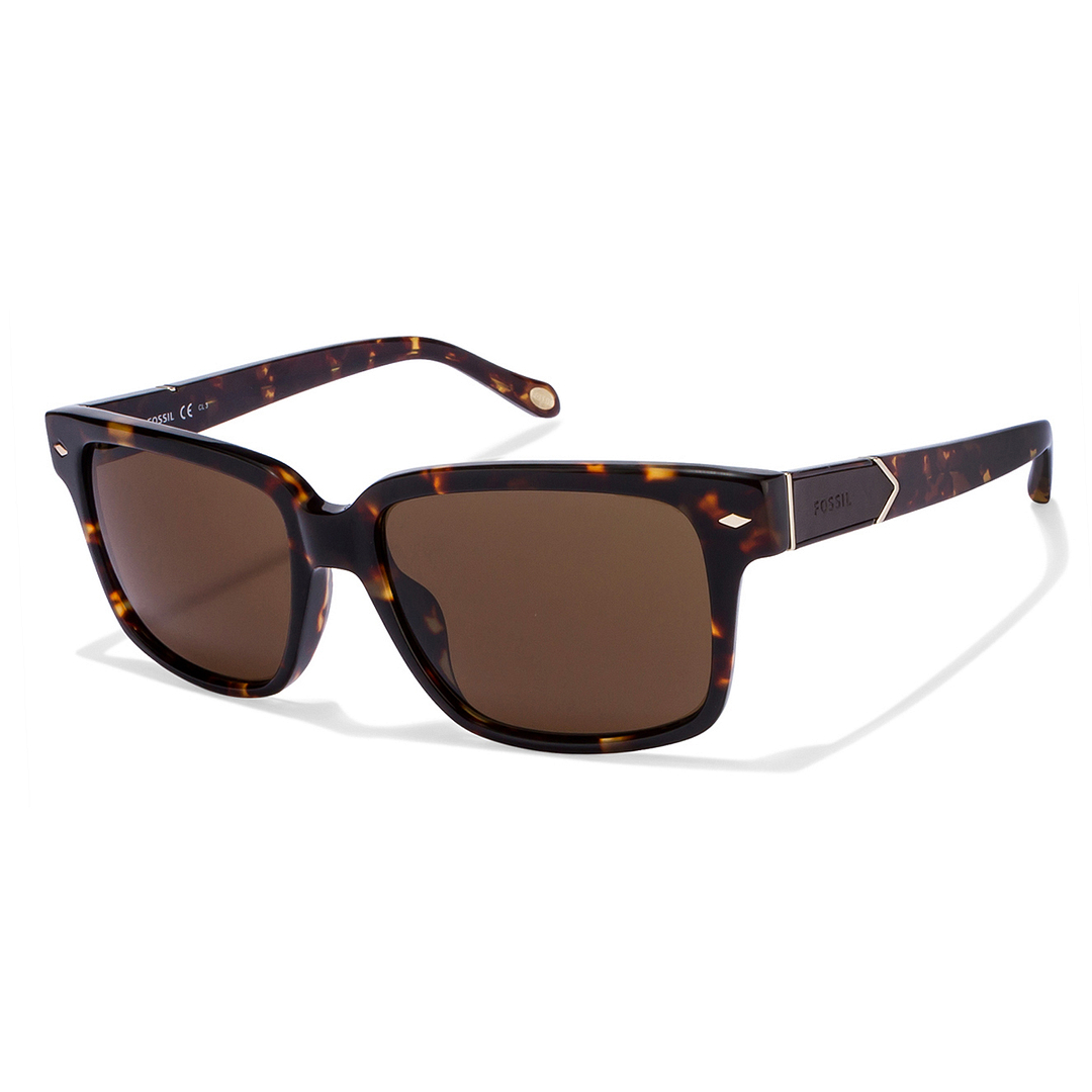 Buy Fossil DU FOS 2041 S Large Size-55 Tortoise Brown YAA Unisex