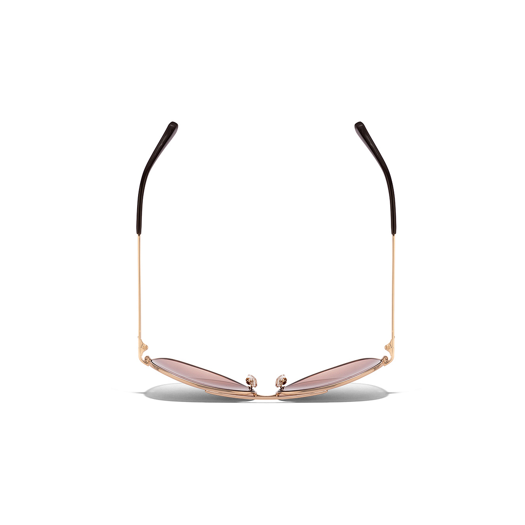 Fossil Gold Full Rim Aviator right side