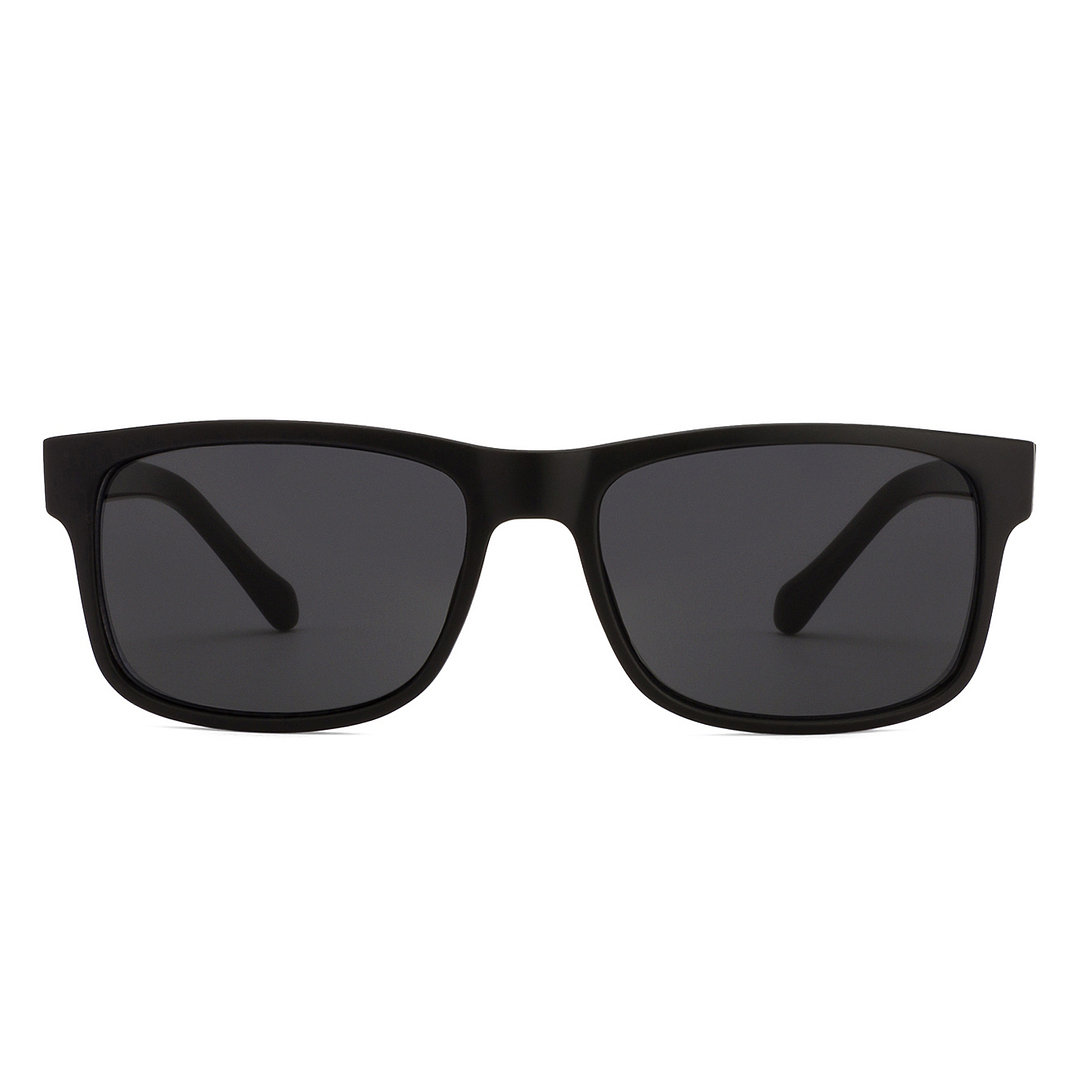 Fossil Black Full Rim Rectangle left side