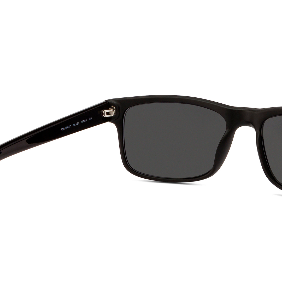 Fossil Black Full Rim Rectangle left side