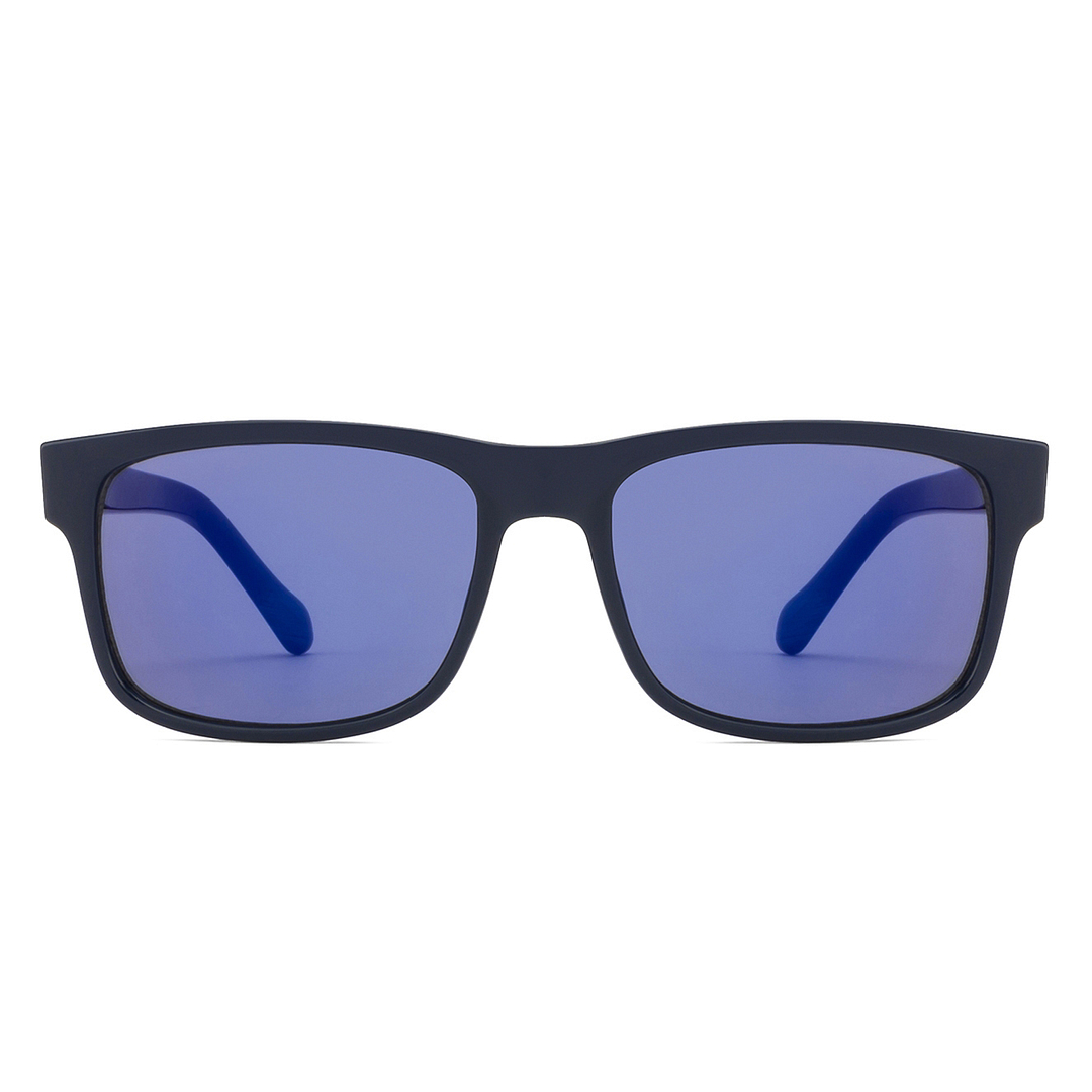 Buy Fossil DU FOS 3061 S Large Size-57 Blue Mirror YGO Unisex