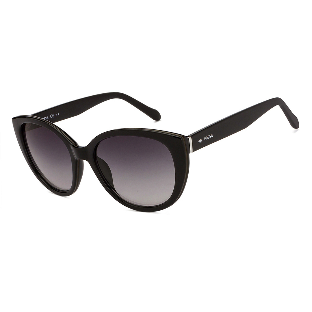 Fossil Black Full Rim Cat Eye left side