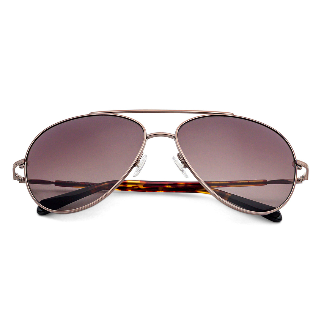 Fossil Mid Gunmetal Full Rim Aviator right side