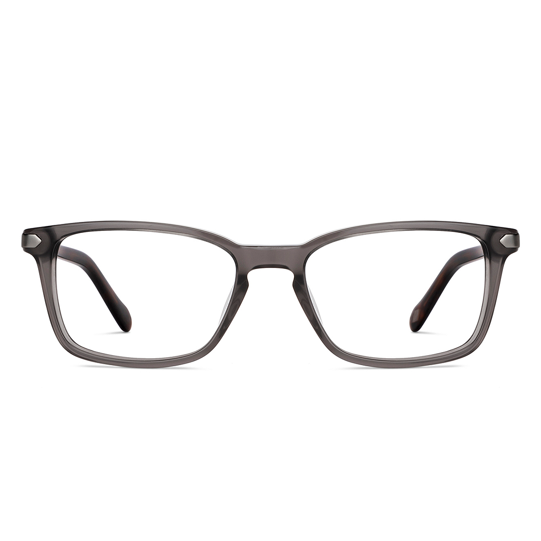 Fossil Gray Transparent Full Rim Rectangle left side