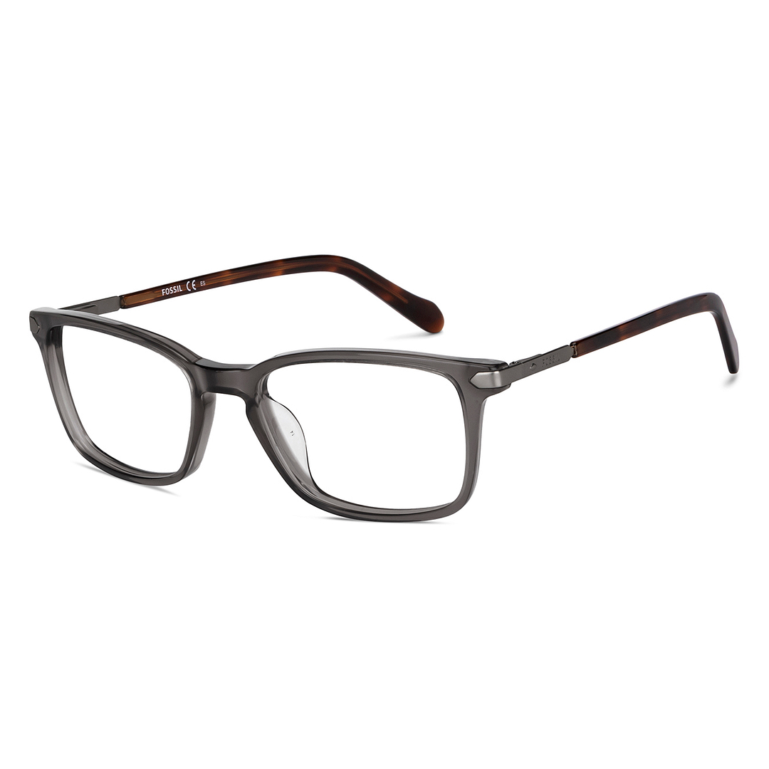 Fossil Gray Transparent Full Rim Rectangle right side