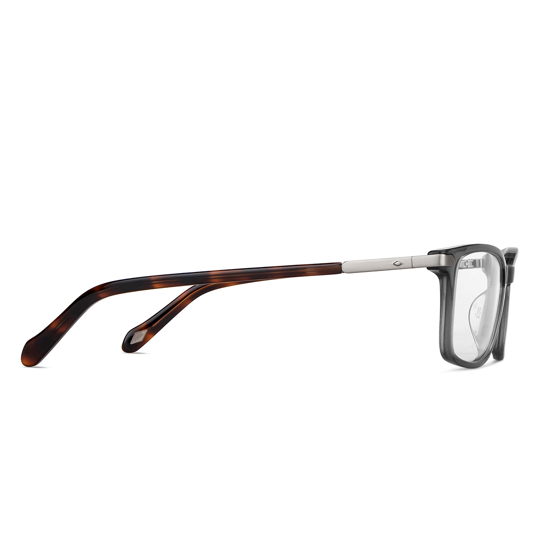 Fossil Gray Transparent Full Rim Rectangle left side
