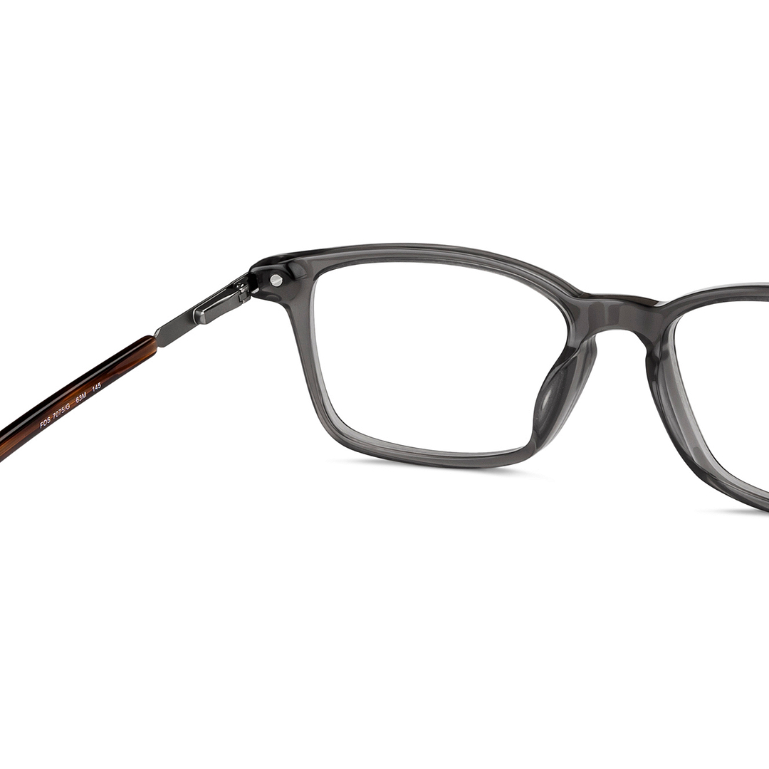 Fossil Gray Transparent Full Rim Rectangle right side