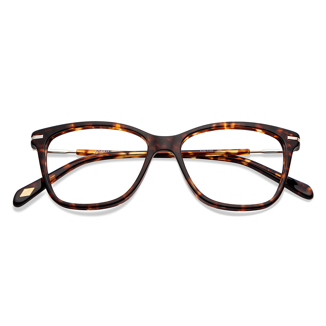 Fossil Tortoise Full Rim Cat Eye left side