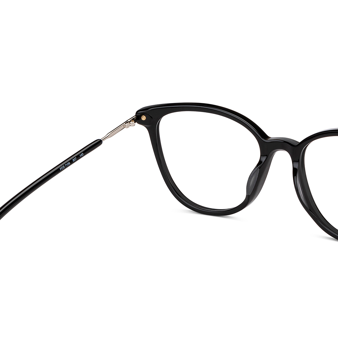 Fossil Black Full Rim Cat Eye right side