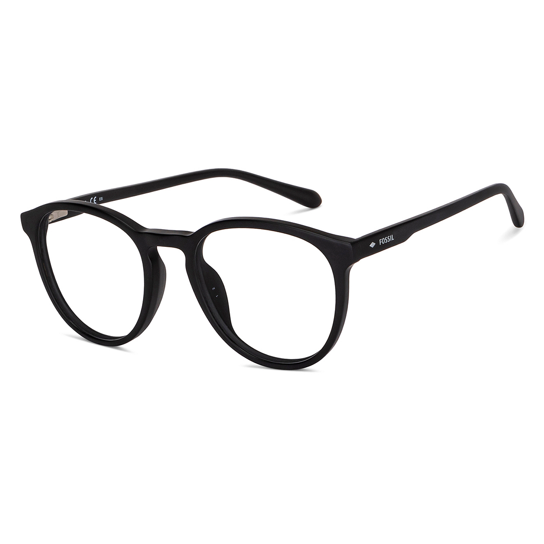 Fossil Black Full Rim Round right side