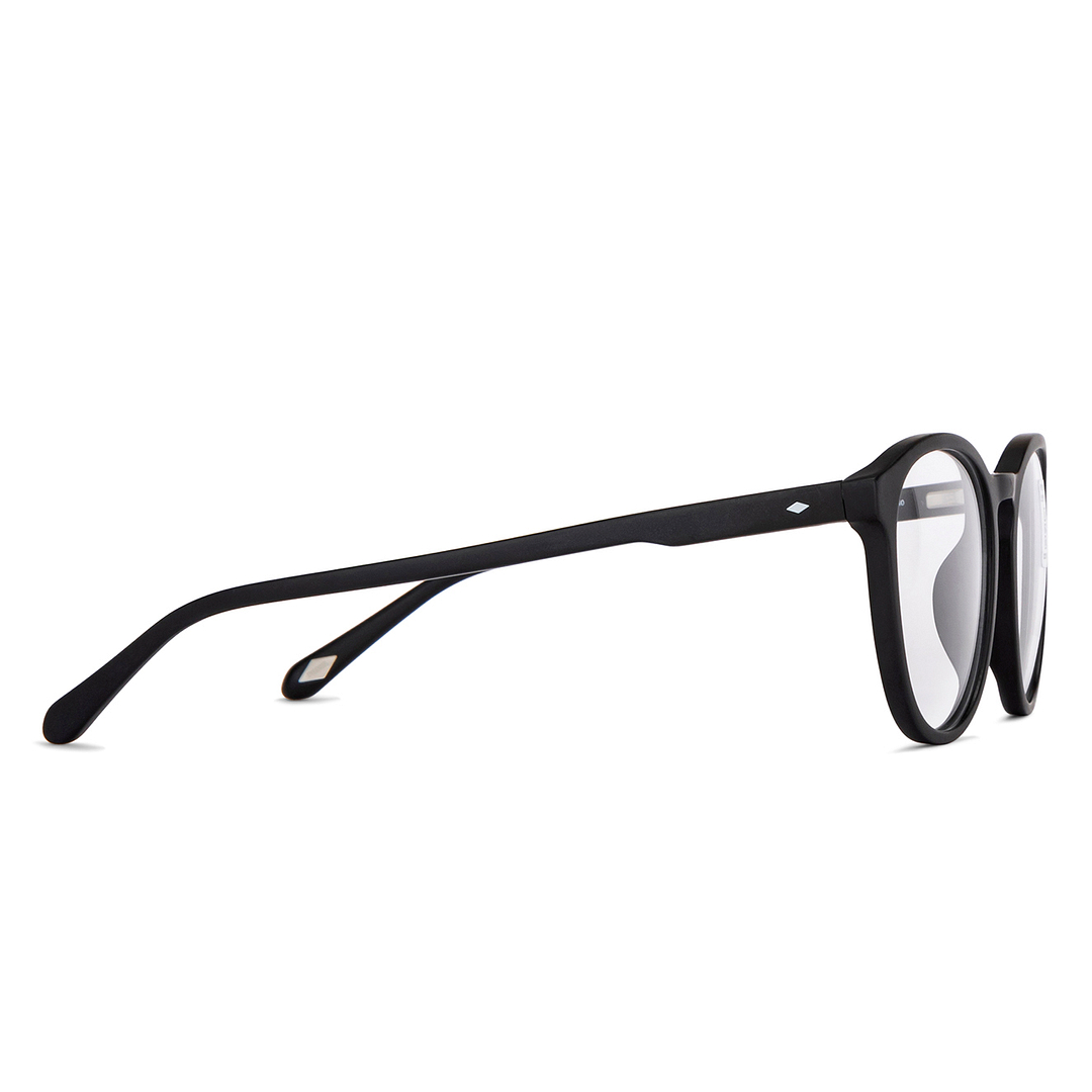 Fossil Black Full Rim Round left side