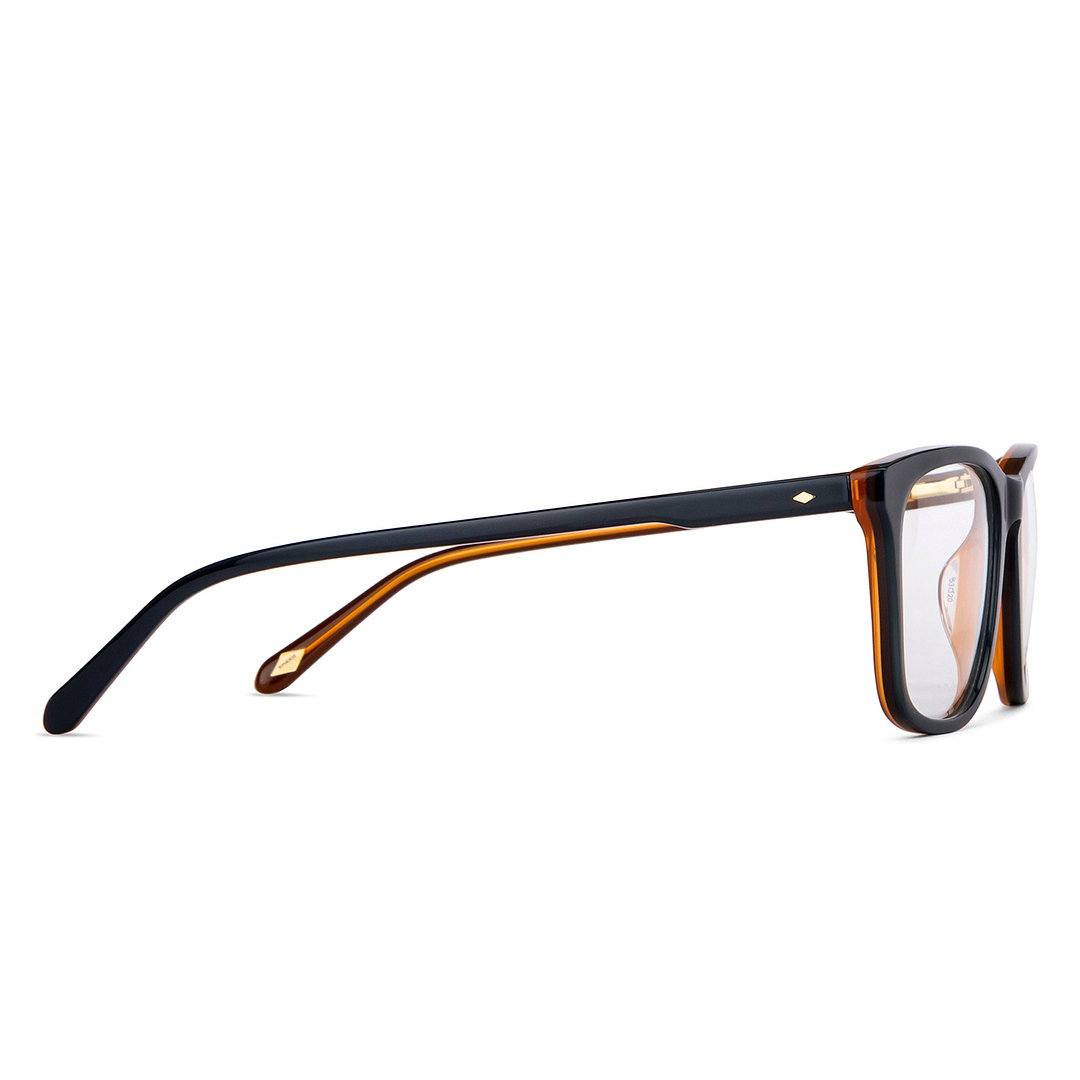 Fossil Sky Blue Full Rim Square left side