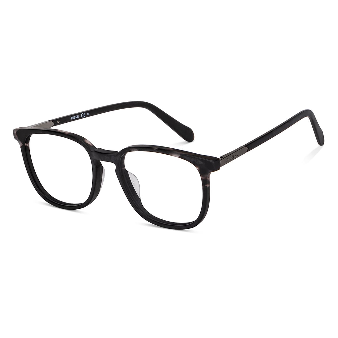 Fossil Black Full Rim Round right side