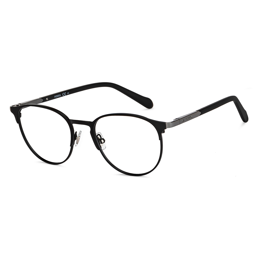 Fossil Black Full Rim Round left side