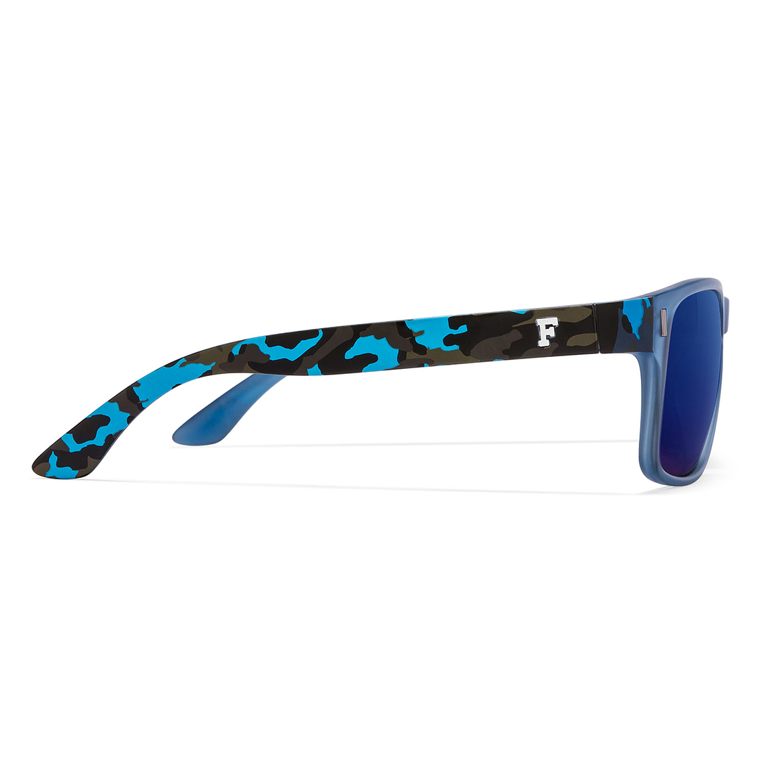 French Connection Blue Transparent Full Rim Square right side
