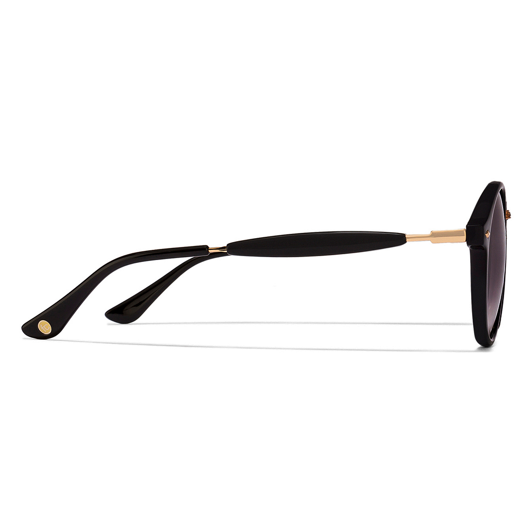 French Connection Gold Full Rim Round right side