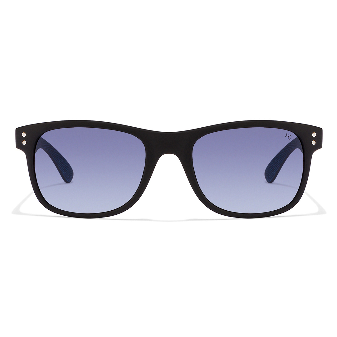 French Connection Black Full Rim Square left side