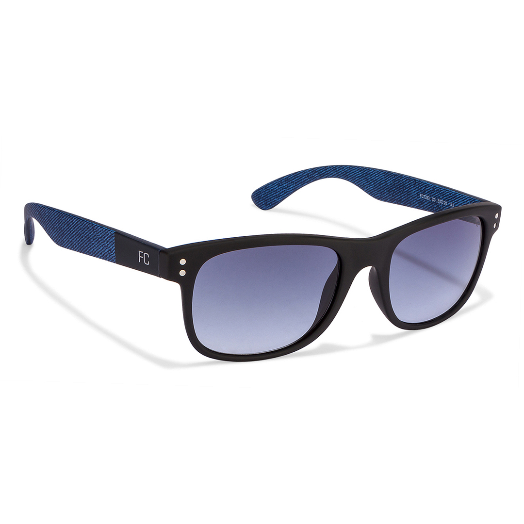 French Connection Black Full Rim Square left side