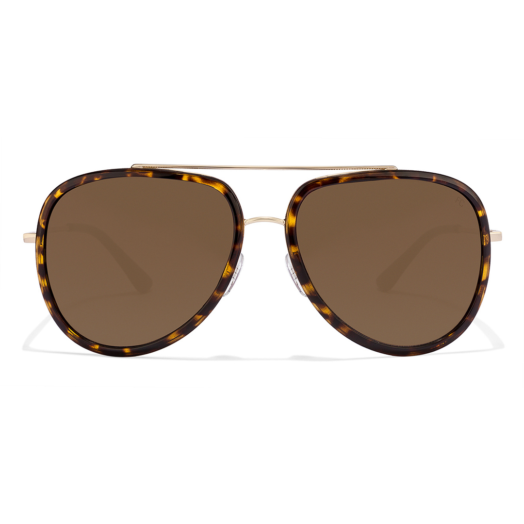 Buy French Connection DU FC7358 Medium Size-58 Gold Tortoise Gold