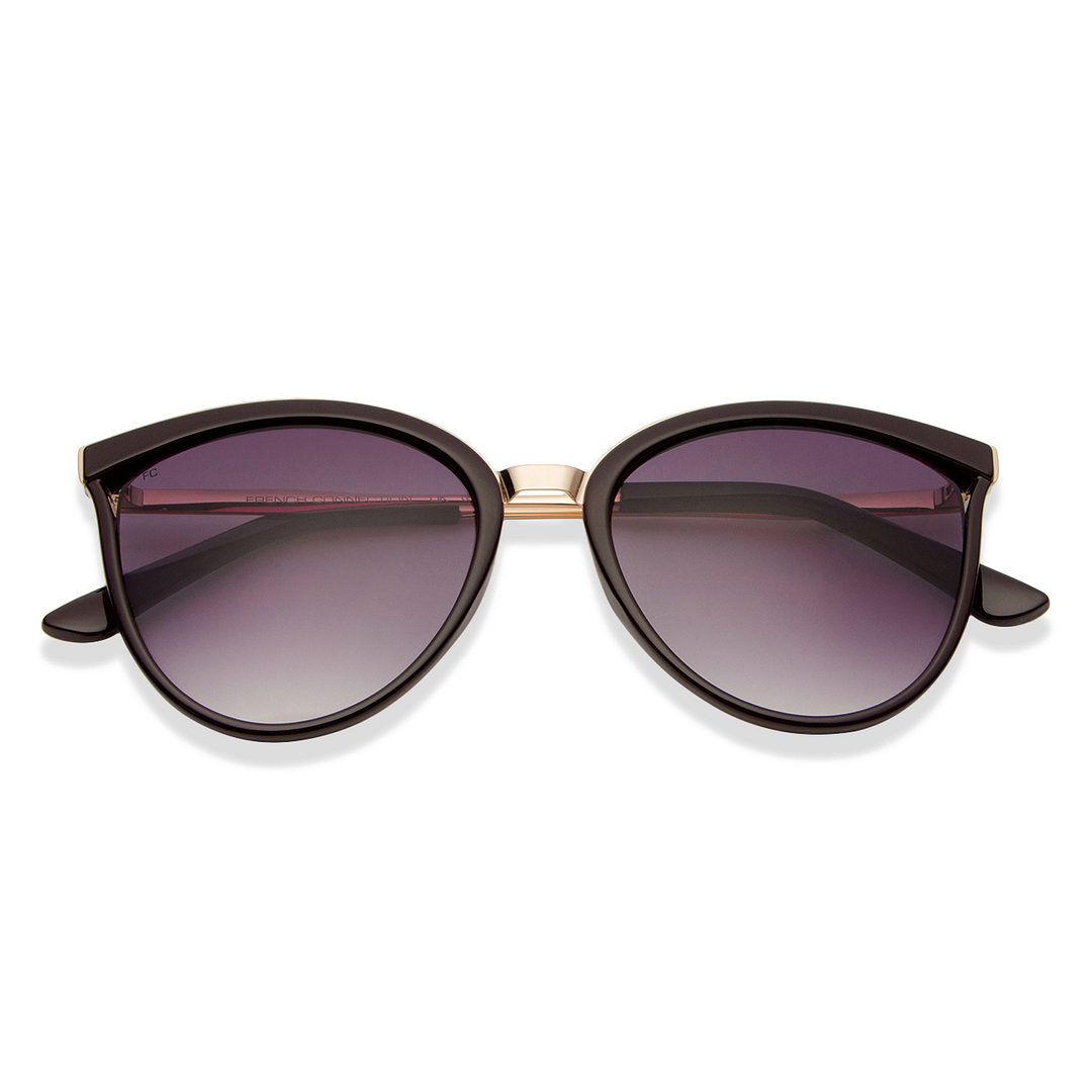 French Connection Golden Brown Full Rim Cat Eye right side