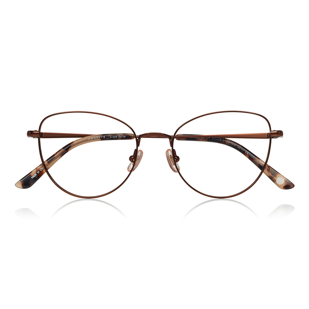 Graph Belle Light Brown Full Rim Fox right side