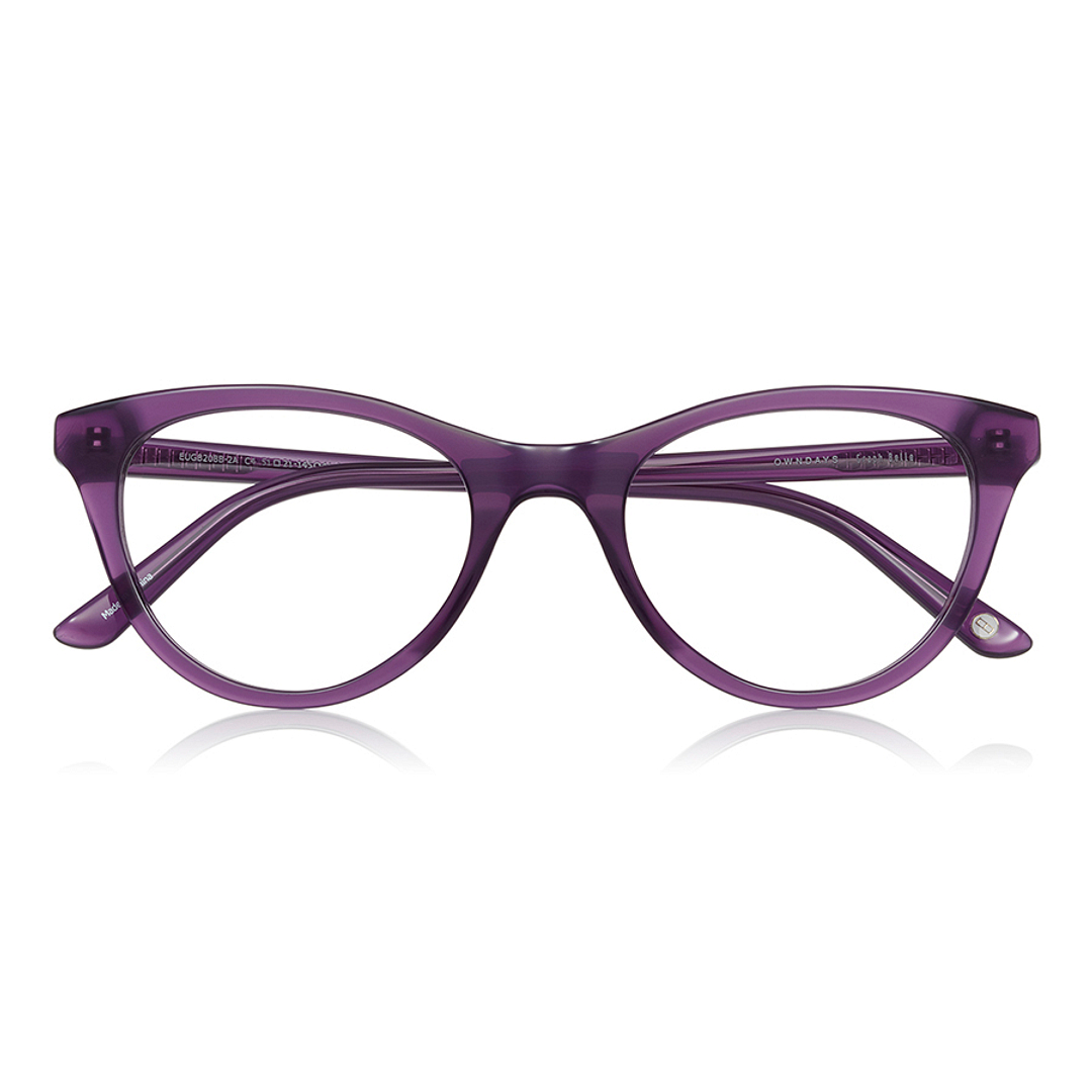 Graph Belle Crystal Transparent Full Rim Fox left side