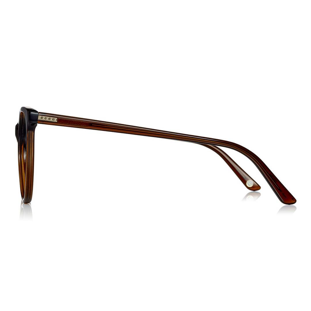 Graph Belle Light Brown Full Rim Fox left side